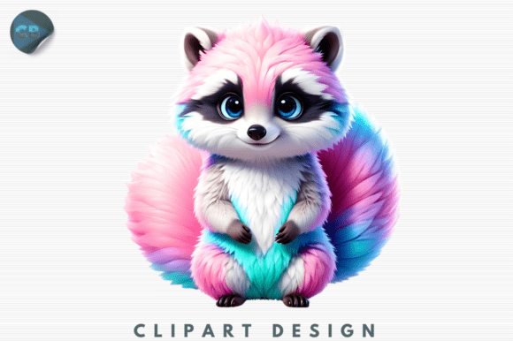 Download Bubblegum Bandit Pastel Raccoon Fantasy - Pastel Collection