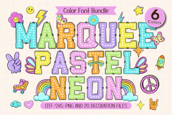 Download Marquee Pastel Neon - Pastel Collection