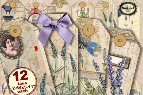 Download Lavender Shabby Tags Printable Set - Printable Collection