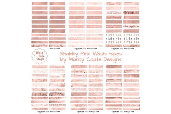 Download Shabby Pink Digital Washi Tape Printable - Printable Collection