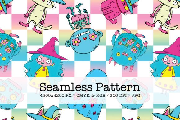 Download Pastel Halloween Doodle Pattern - Pastel Collection